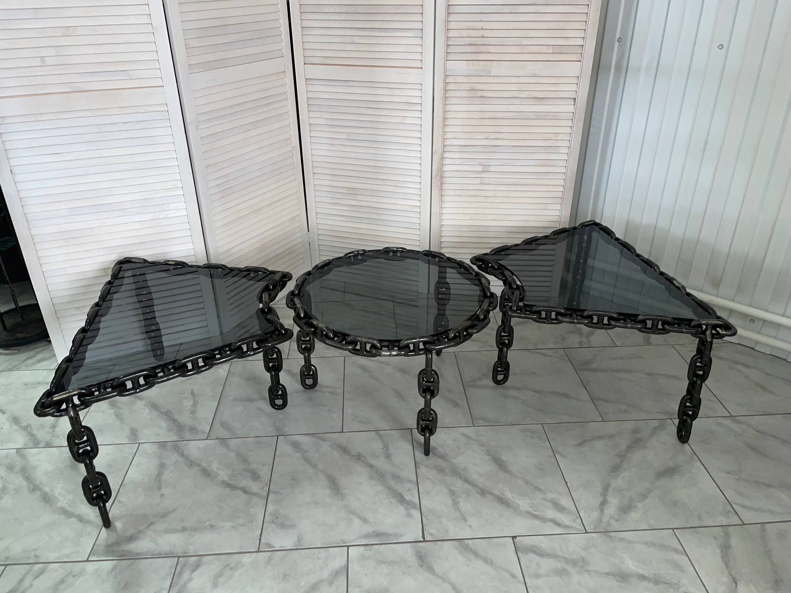 Столики из цепи