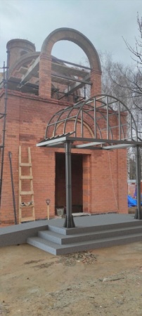 Козырек входной группы монастыря