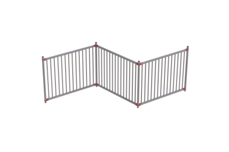 Комплект универсального пешеходного ограждения