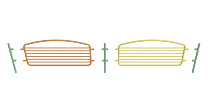 Ограждение металлическое для детской площадки
