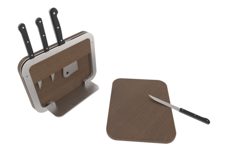 Подставка для ножей с разделочными досками