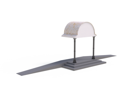 Козырек входной группы монастыря