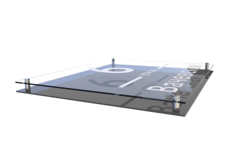 Несветовая табличка с названием улицы