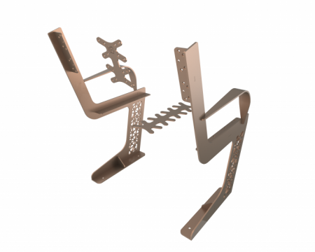 Комплект опор для скамейки "Нейрон" с подлокотником 