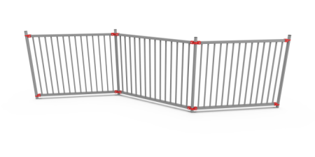 Комплект универсального пешеходного ограждения