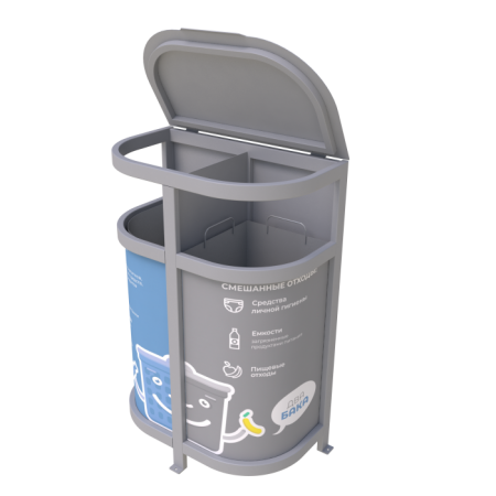 Урны для раздельного сбора мусора "Два бака"