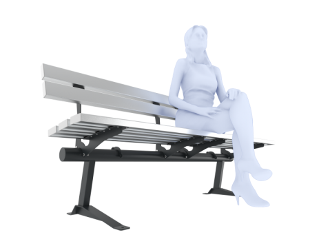 Скамейка стальная "Нова ЭКО"