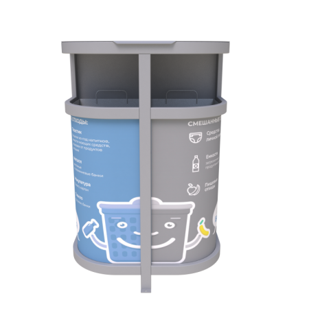 Урны для раздельного сбора мусора "Два бака"