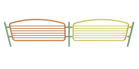 Ограждение металлическое для детской площадки