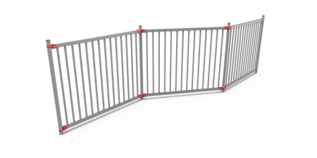Комплект универсального пешеходного ограждения