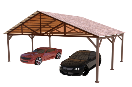 Автомобильный навес 9,0х6,0 метра