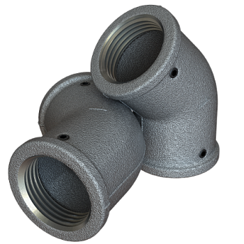 Переходник Угол D25-45°