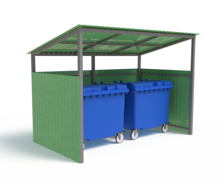 Навес ТБО 3,0х1,7х2,2