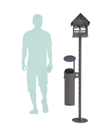 Урна с кормушкой "Синтез"