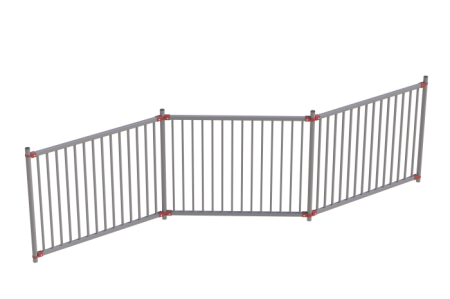 Комплект универсального пешеходного ограждения
