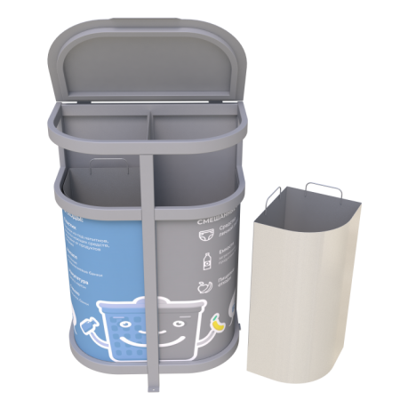 Урны для раздельного сбора мусора "Два бака"