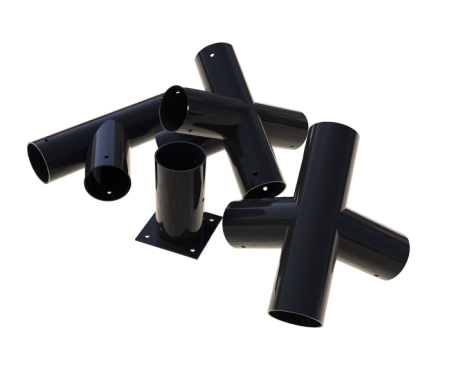 Комплект коннекторов на палатку для глэмпинга 4х6 с верандой