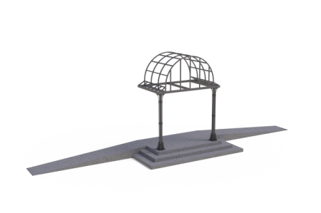 Козырек входной группы монастыря